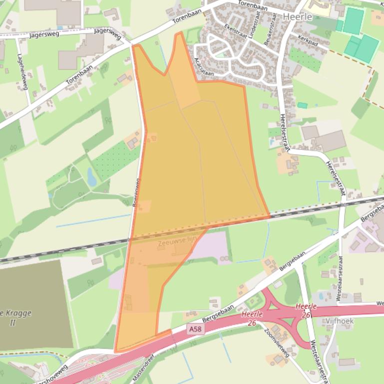 Kaart van postcodegebied 4726SJ.