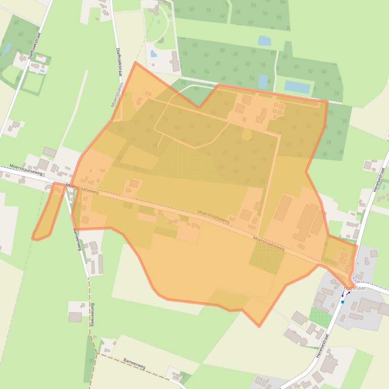 Kaart van postcodegebied 4726SP.