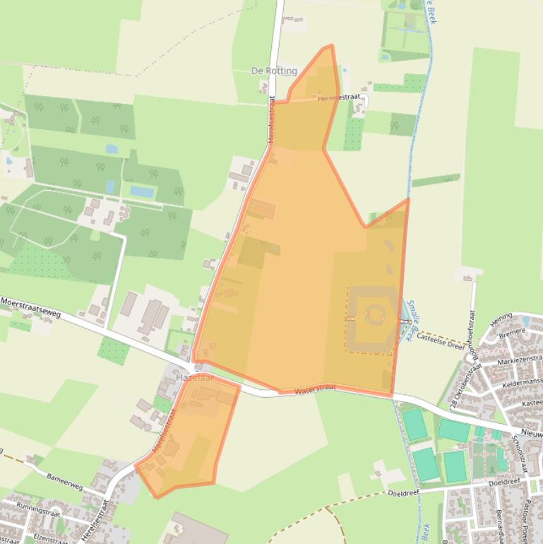 Kaart van postcodegebied 4726ST.