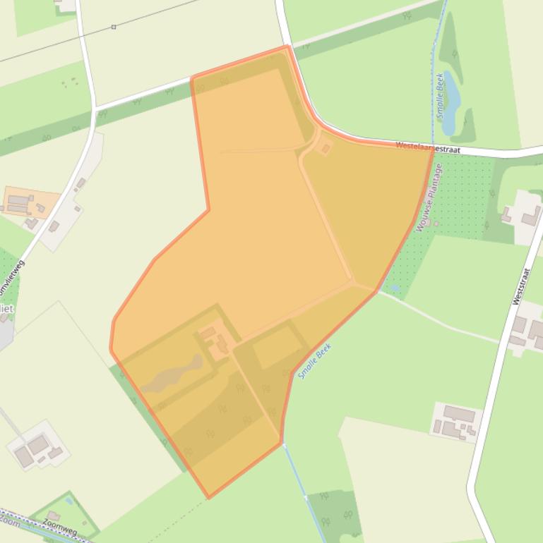 Kaart van postcodegebied 4726SZ.