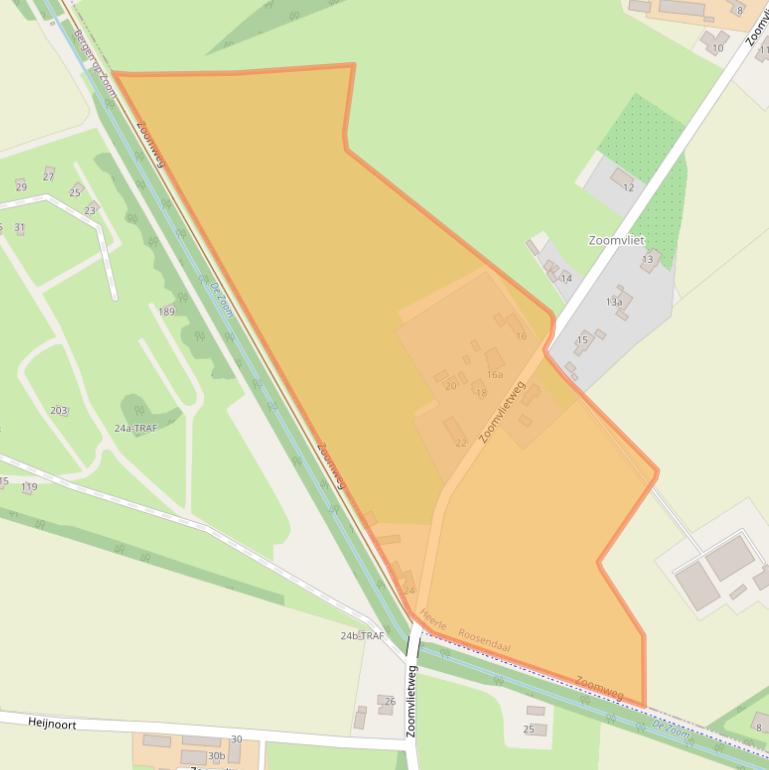 Kaart van postcodegebied 4726TB.