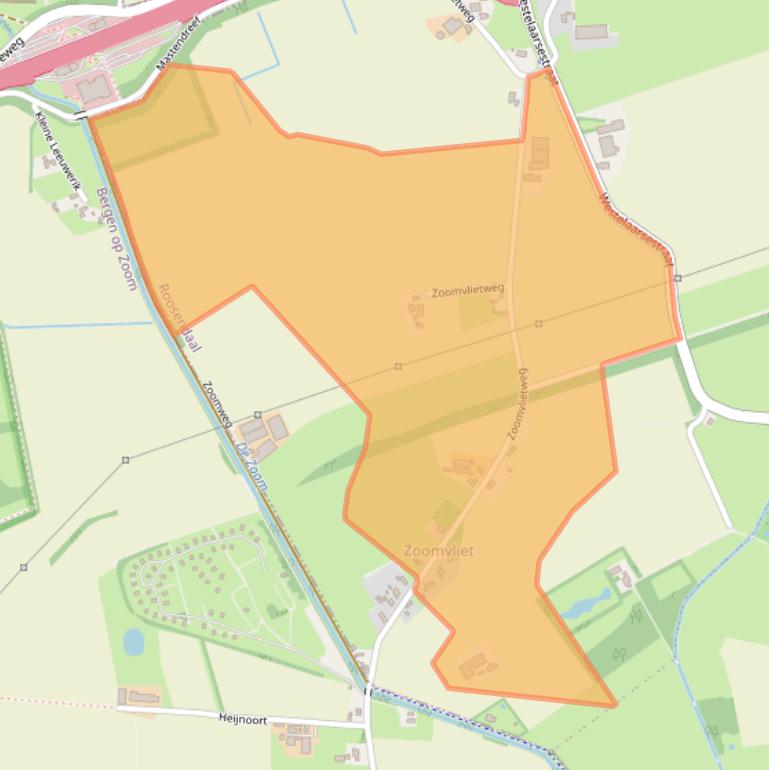 Kaart van postcodegebied 4726TC.