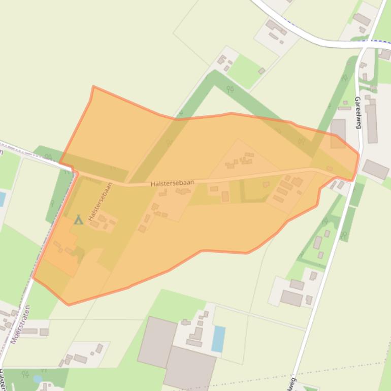 Kaart van postcodegebied 4727SB.