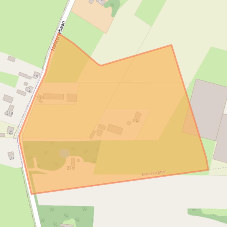 Kaart van postcodegebied 4727SC.