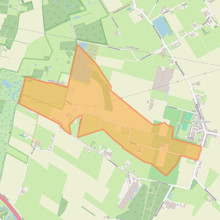 Kaart van postcodegebied 4727SH.