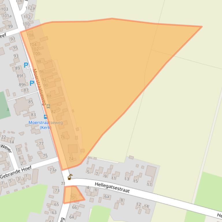 Kaart van postcodegebied 4727SP.