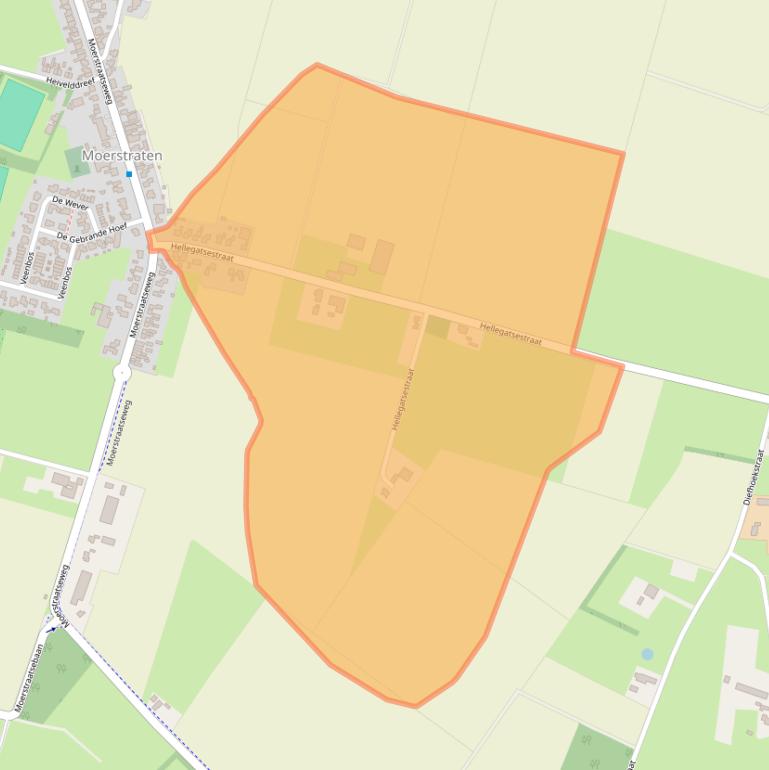 Kaart van postcodegebied 4727ST.