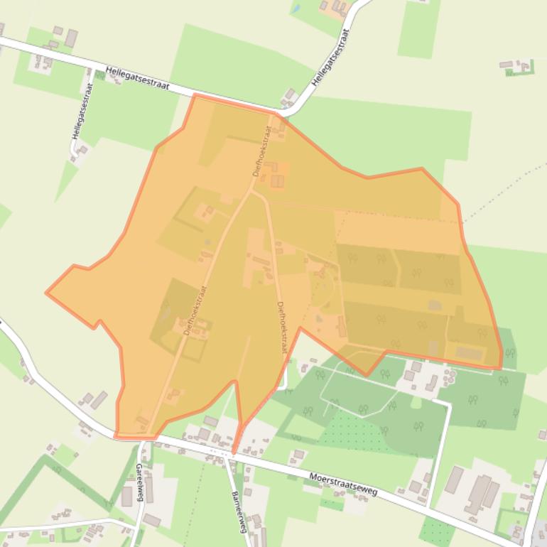 Kaart van postcodegebied 4727SV.