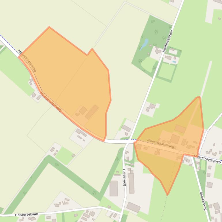 Kaart van postcodegebied 4727SZ.