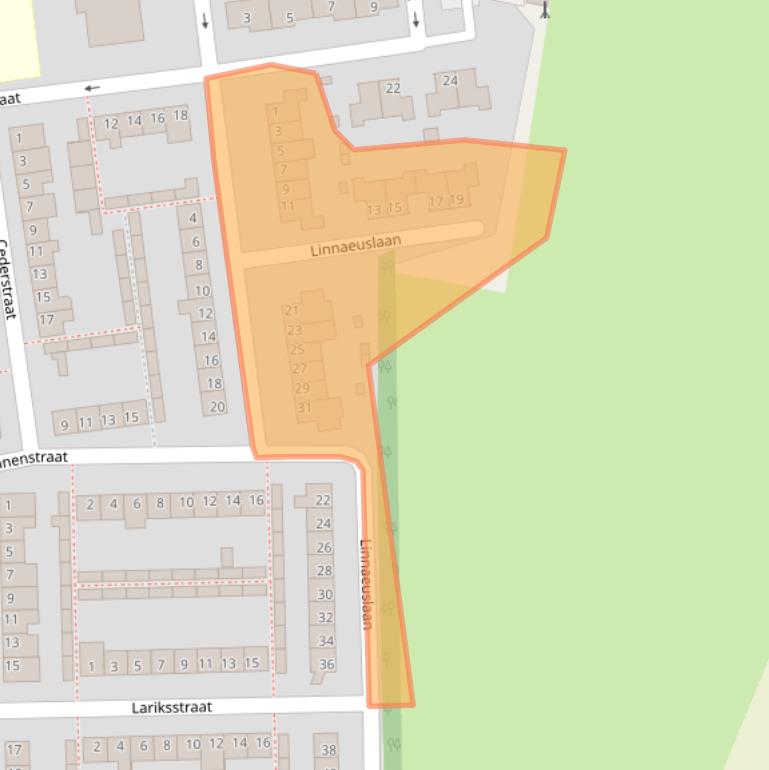 Kaart van postcodegebied 4731AN.