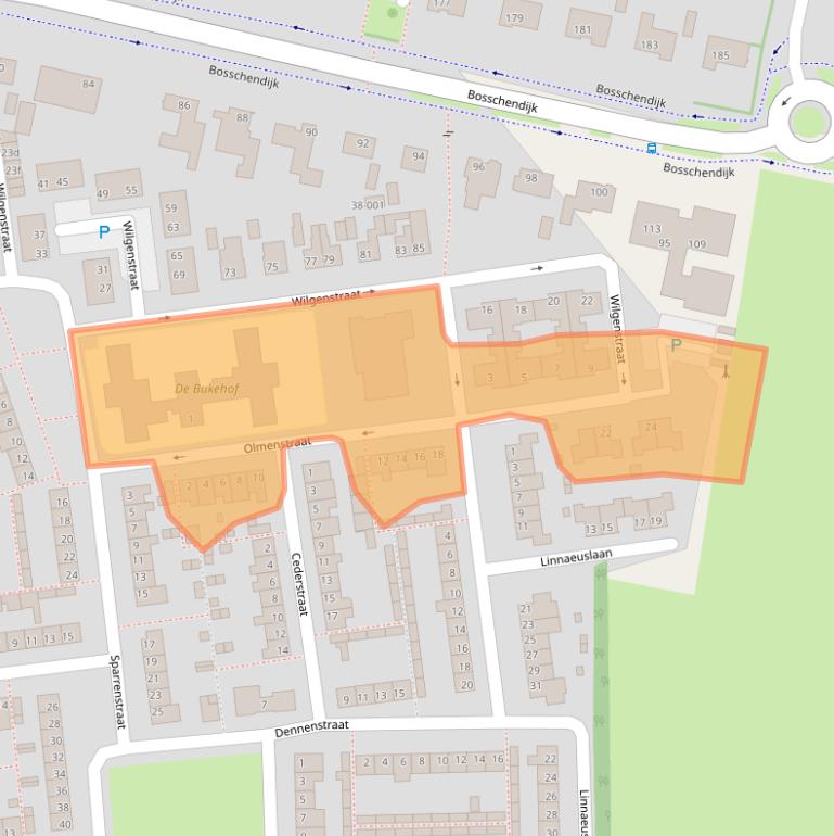 Kaart van postcodegebied 4731BC.