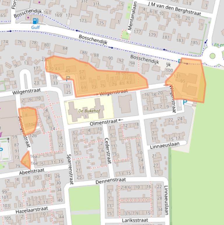 Kaart van postcodegebied 4731BJ.