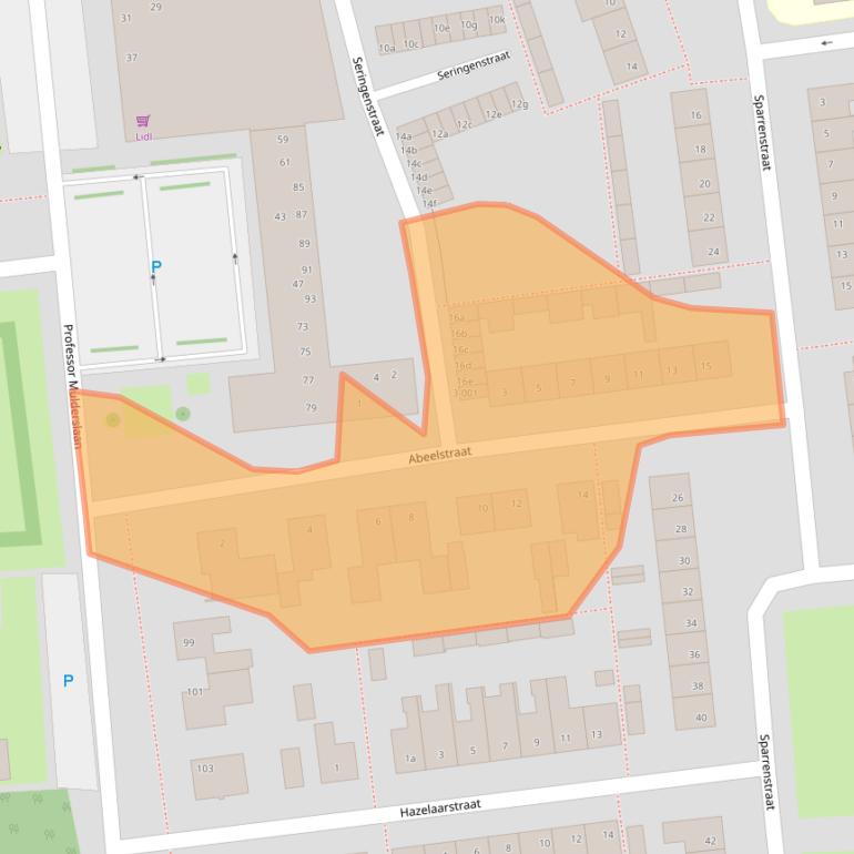 Kaart van postcodegebied 4731BL.