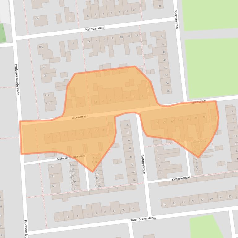 Kaart van postcodegebied 4731BN.