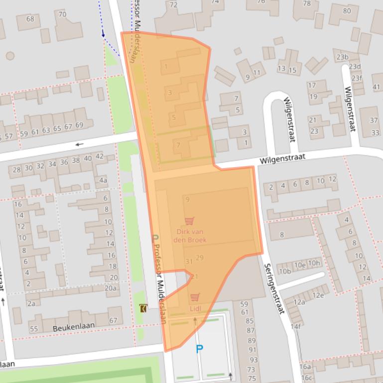 Kaart van postcodegebied 4731BR.