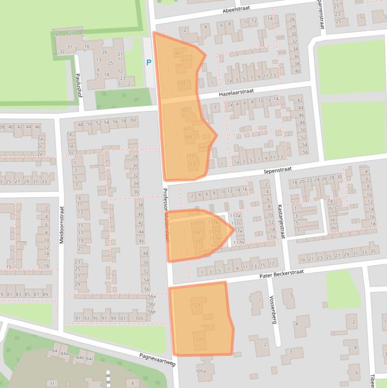 Kaart van postcodegebied 4731BT.