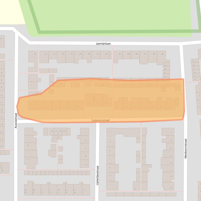 Kaart van postcodegebied 4731CB.