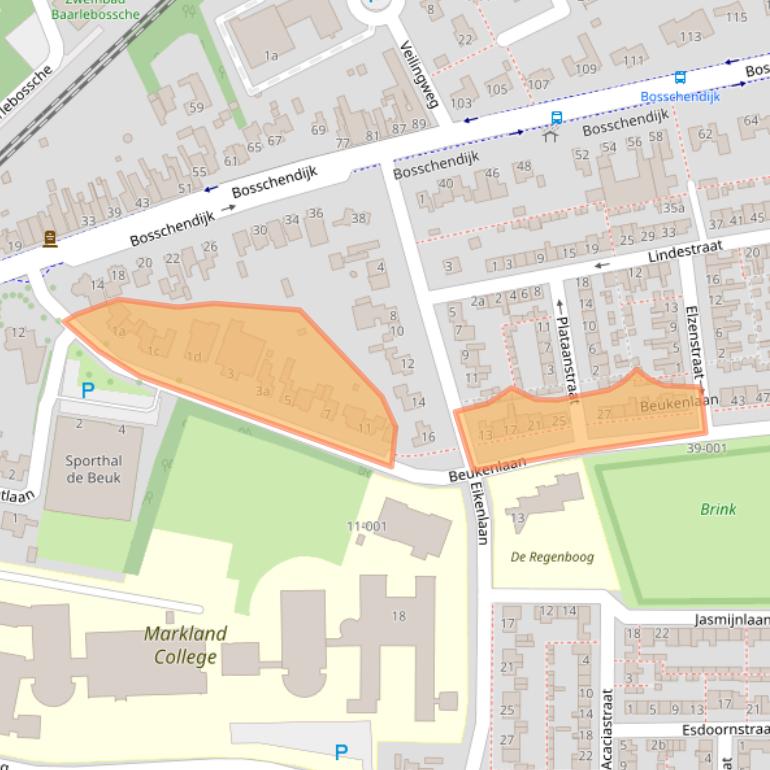 Kaart van postcodegebied 4731CD.