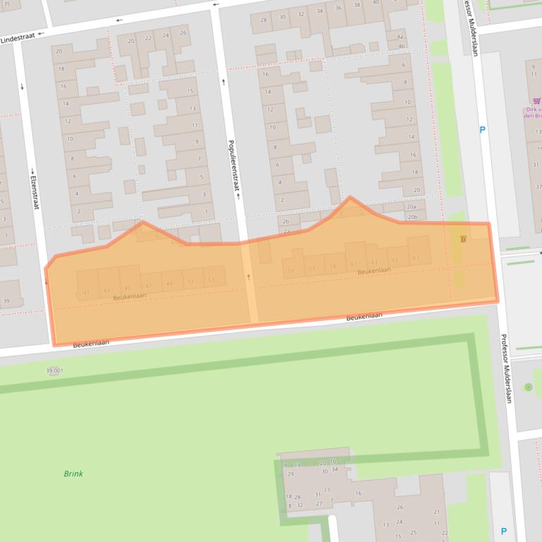 Kaart van postcodegebied 4731CE.