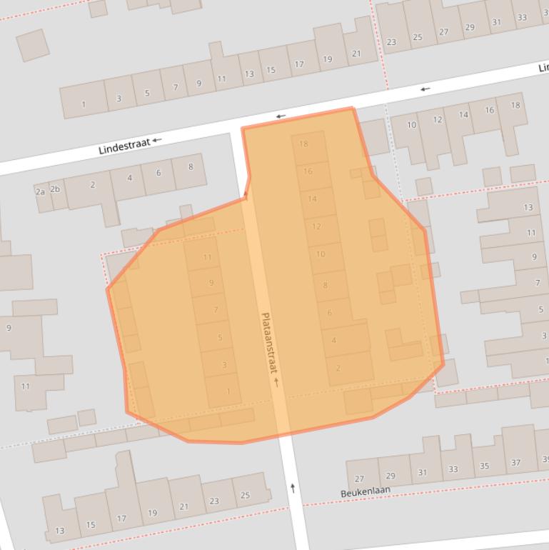 Kaart van postcodegebied 4731CK.