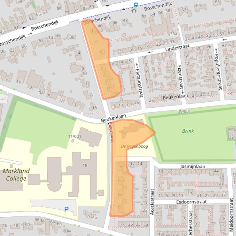 Kaart van postcodegebied 4731CP.