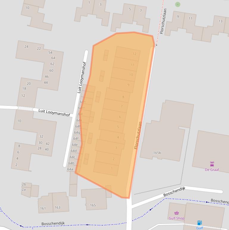 Kaart van postcodegebied 4731CX.