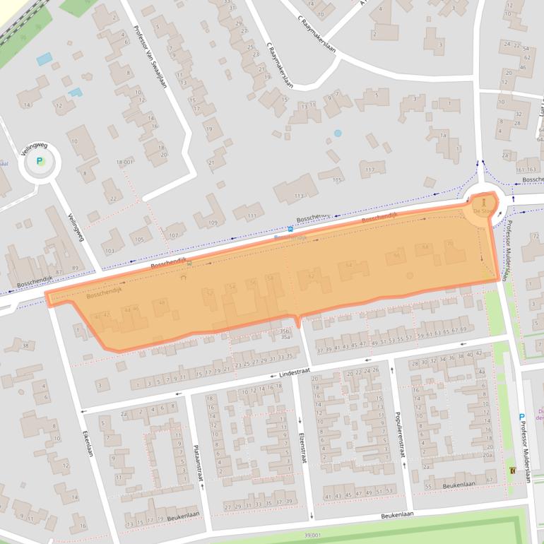 Kaart van postcodegebied 4731DG.