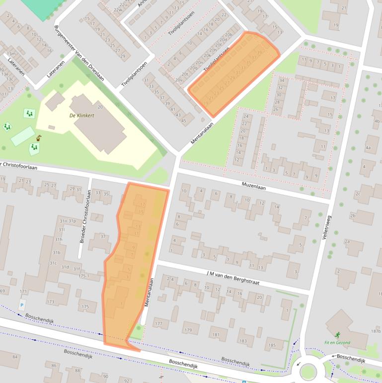 Kaart van postcodegebied 4731DT.