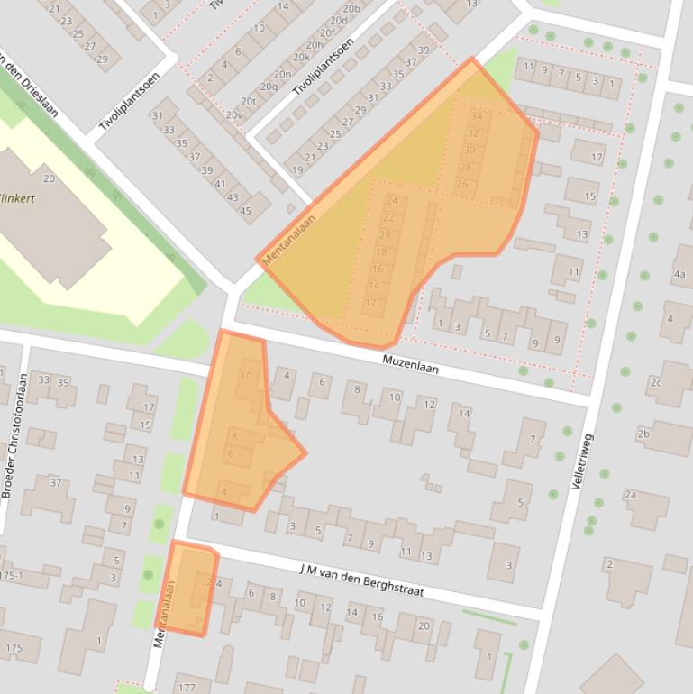 Kaart van postcodegebied 4731DV.