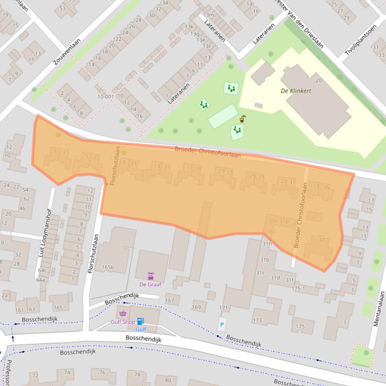 Kaart van postcodegebied 4731DW.