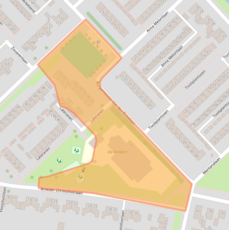 Kaart van postcodegebied 4731EB.