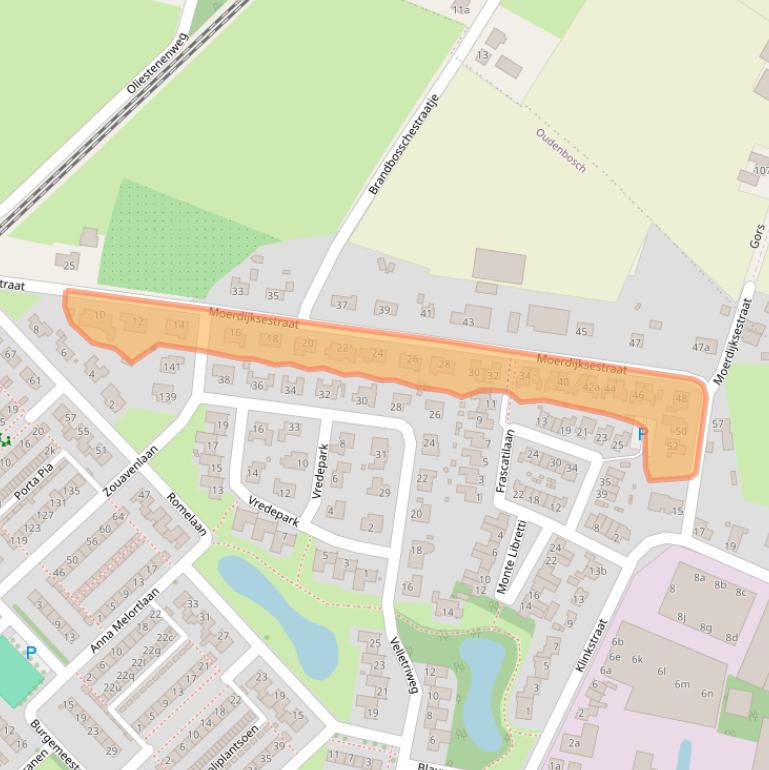 Kaart van postcodegebied 4731EL.