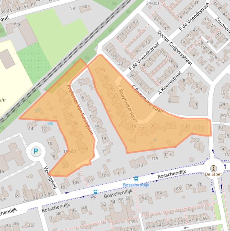 Kaart van postcodegebied 4731ET.