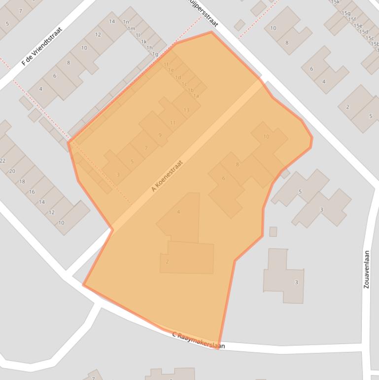 Kaart van postcodegebied 4731EW.