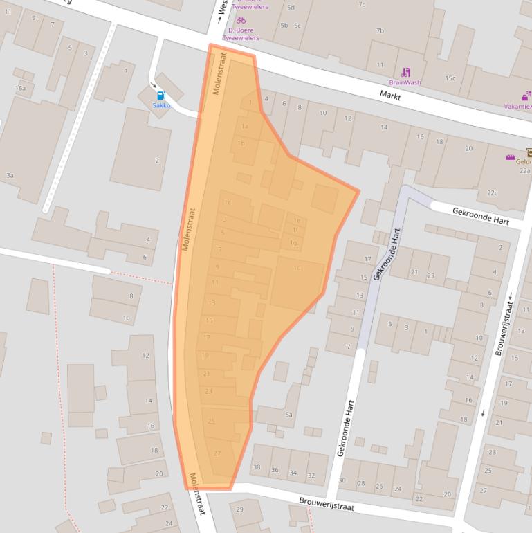 Kaart van postcodegebied 4731HA.