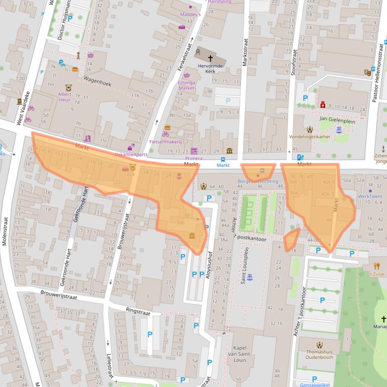 Kaart van postcodegebied 4731HP.