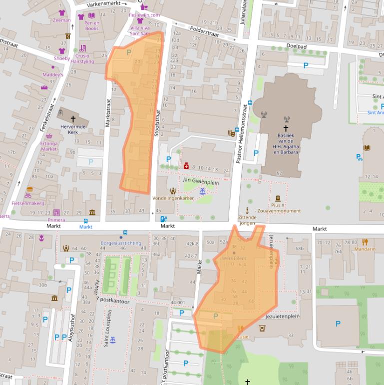 Kaart van postcodegebied 4731HW.