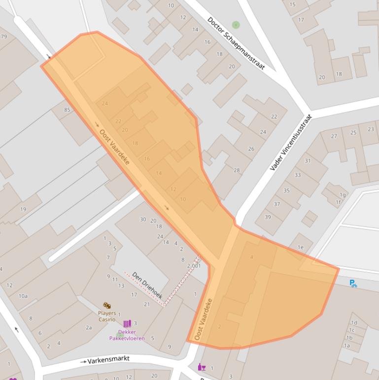Kaart van postcodegebied 4731JW.