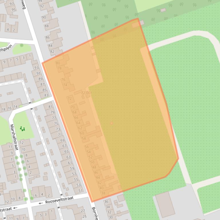 Kaart van postcodegebied 4731KE.