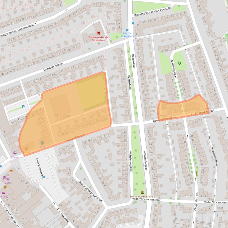Kaart van postcodegebied 4731KH.