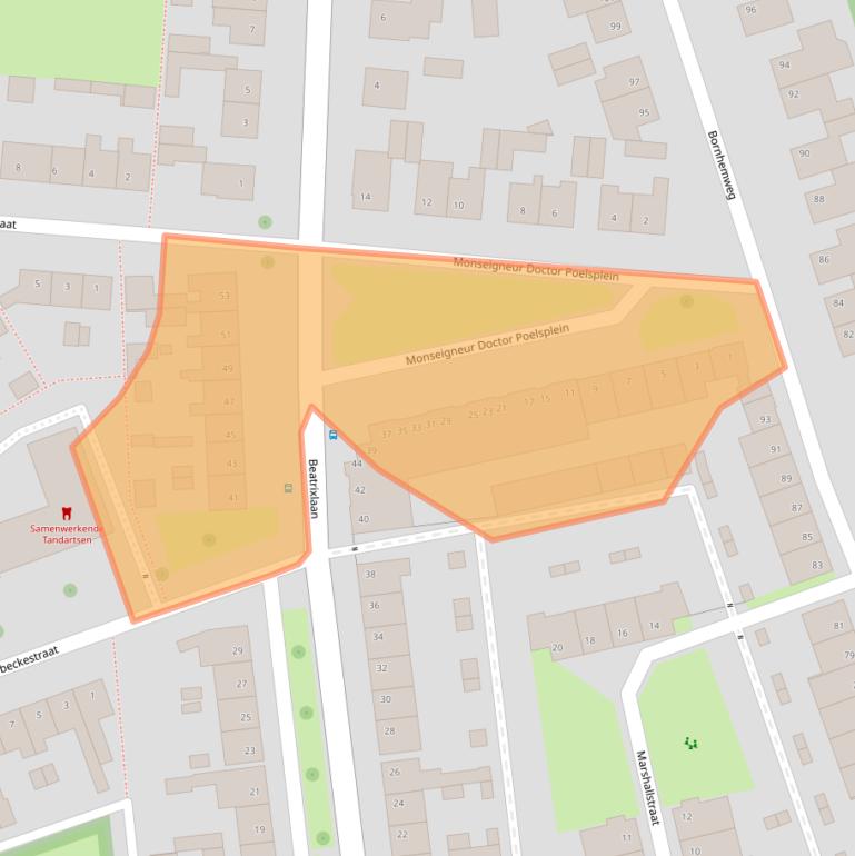 Kaart van postcodegebied 4731KL.