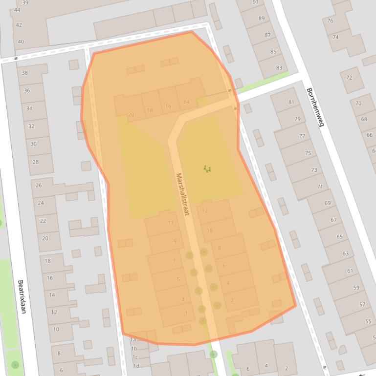 Kaart van postcodegebied 4731KT.