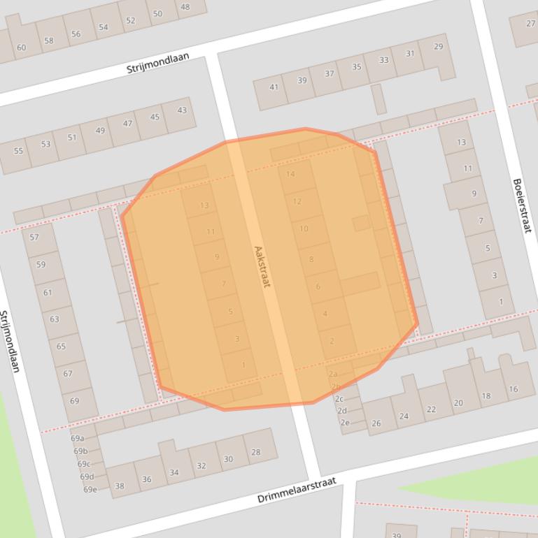 Kaart van postcodegebied 4731LP.