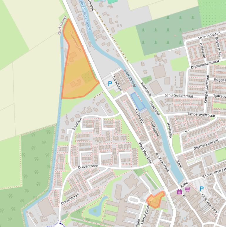 Kaart van postcodegebied 4731MB.