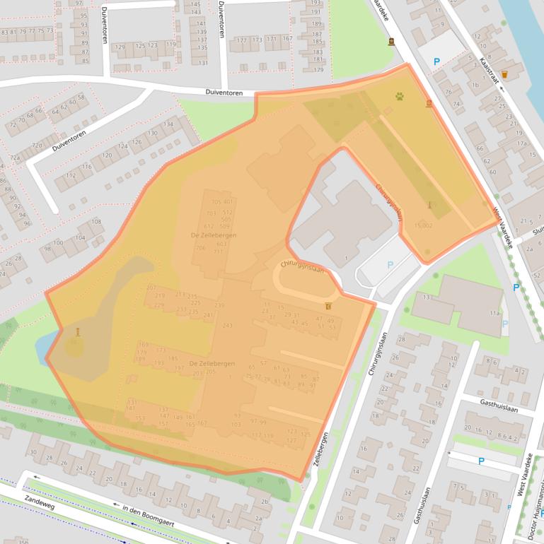 Kaart van postcodegebied 4731NZ.