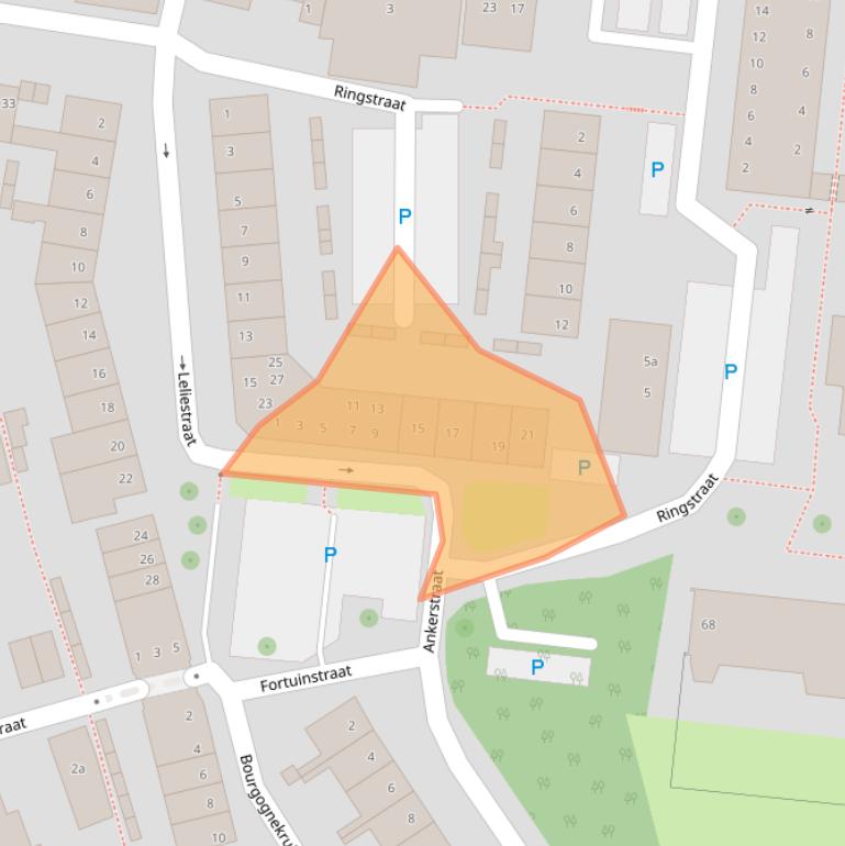 Kaart van postcodegebied 4731PC.