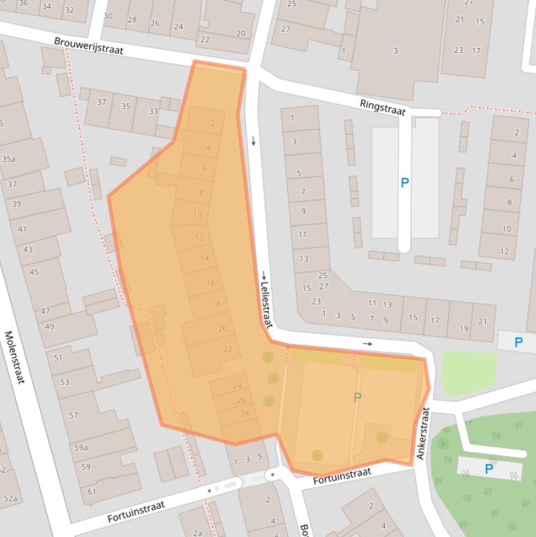 Kaart van postcodegebied 4731PE.