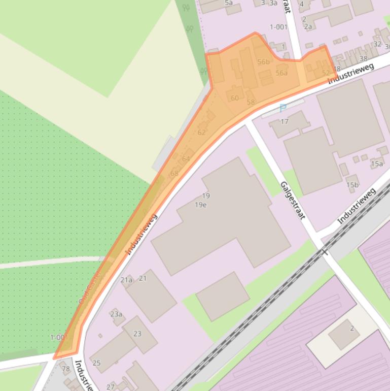 Kaart van postcodegebied 4731SE.