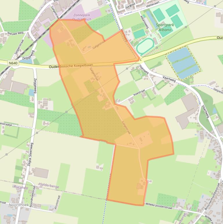 Kaart van postcodegebied 4731SJ.