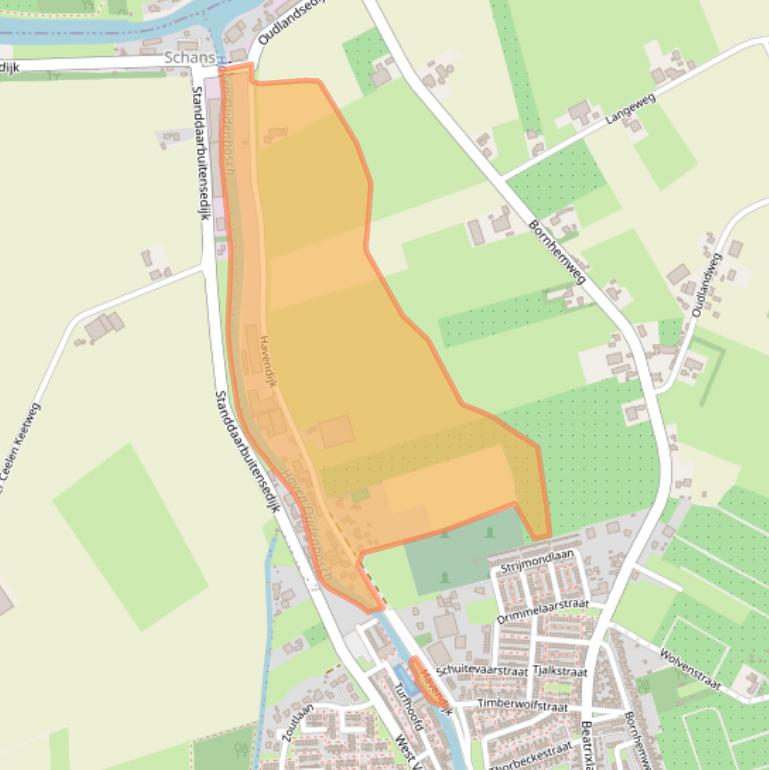 Kaart van postcodegebied 4731TA.